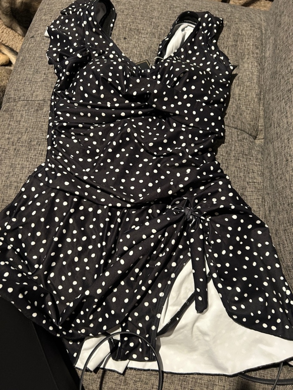 One Piece Swimdress Tummy Control - Picture 4 of 6
